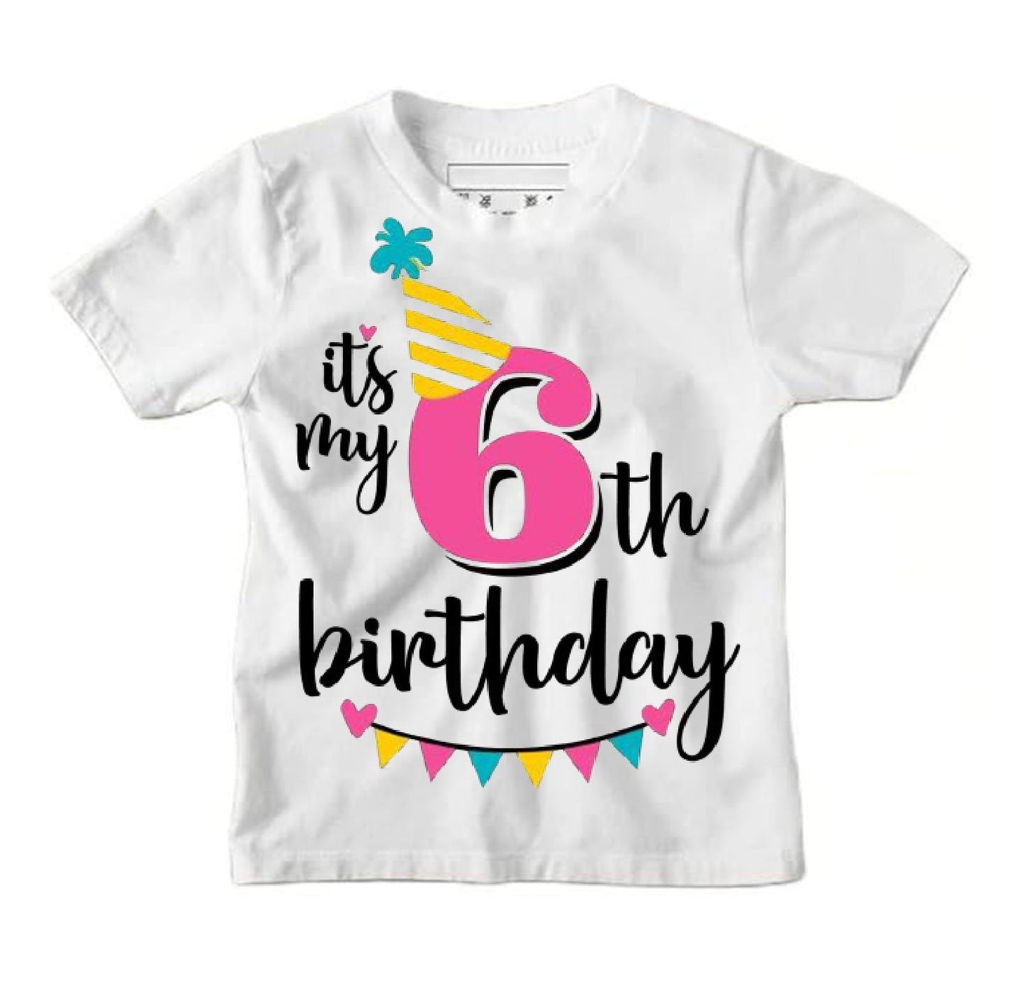 Its My 1st to 9th Birthday Printed T-shirt For Kids I It's My First Birthday I  Round Neck Half Sleeves Unisex White T-Shirt for Boys & Girls